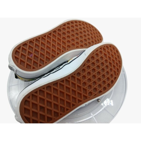 Vans Slip On Asher Checkered Rainbow Shoes Size 1 Kids Missy Canvas Sneakers - Picture 9 of 10